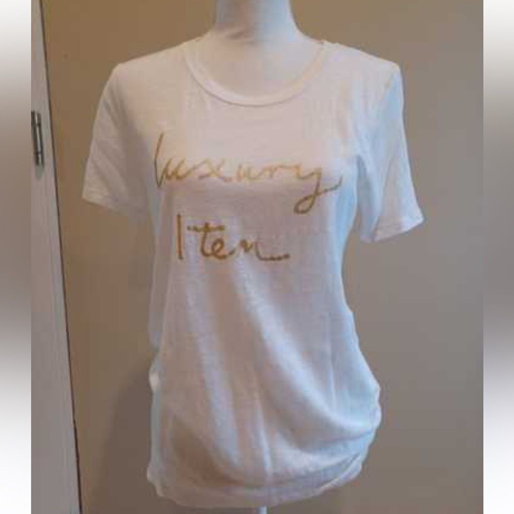 J.Crew Linen “Luxury Item” T-Shirt